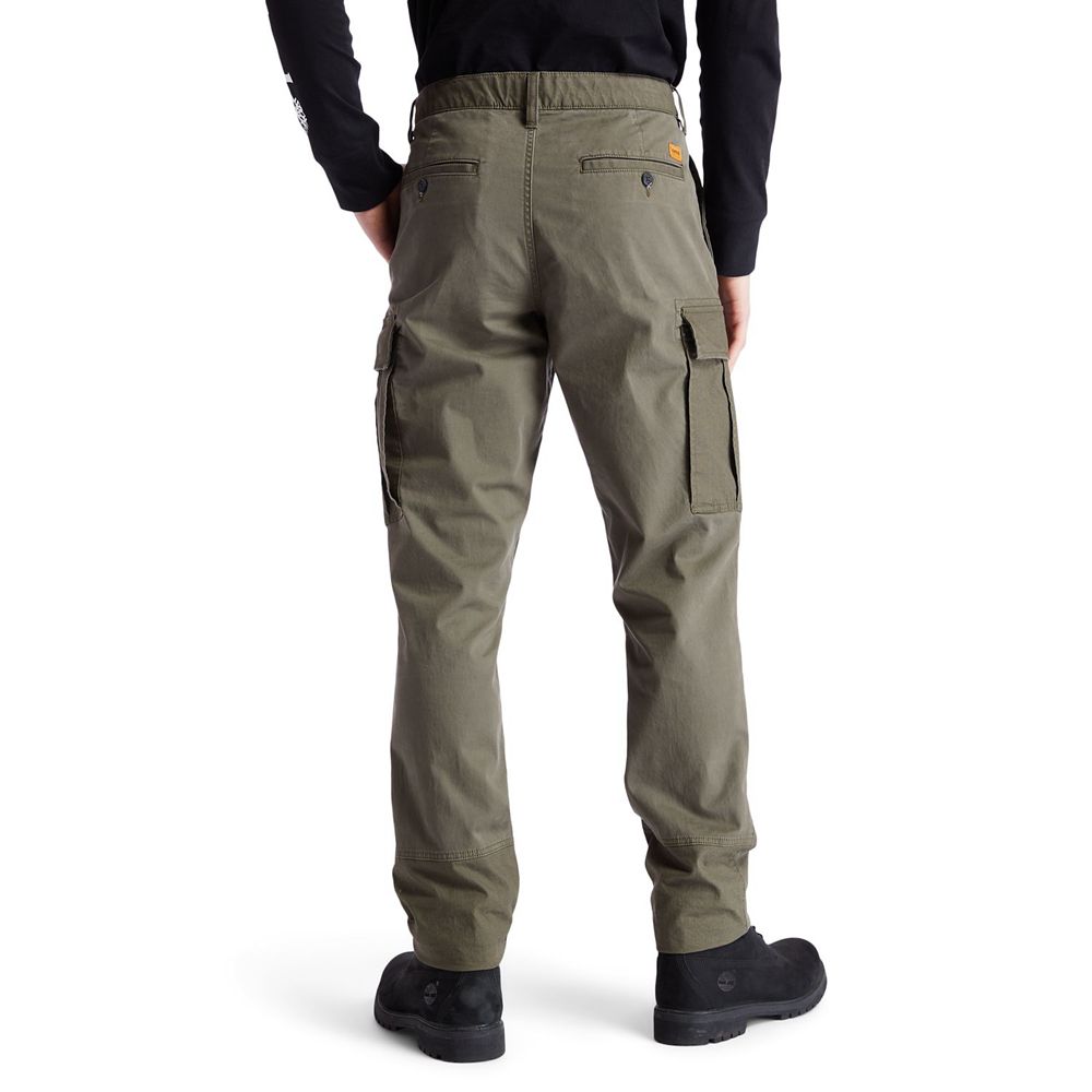 Pantalones Timberland Hombre Profile Lake Relaxed-Fit Cargo Verde Oliva - Chile PVJ-710638